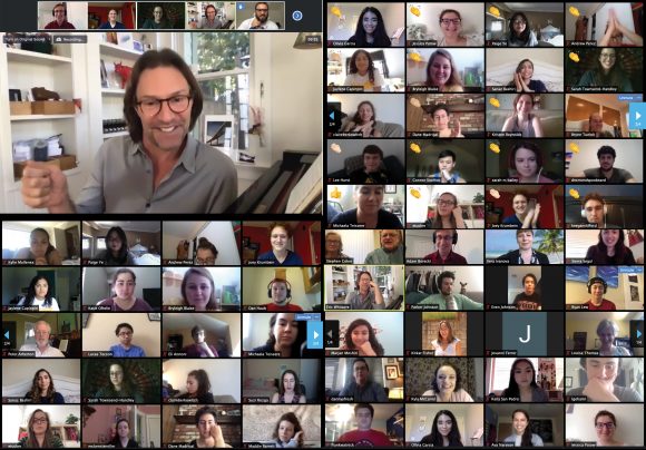 screen shot of virtual meeting attendees