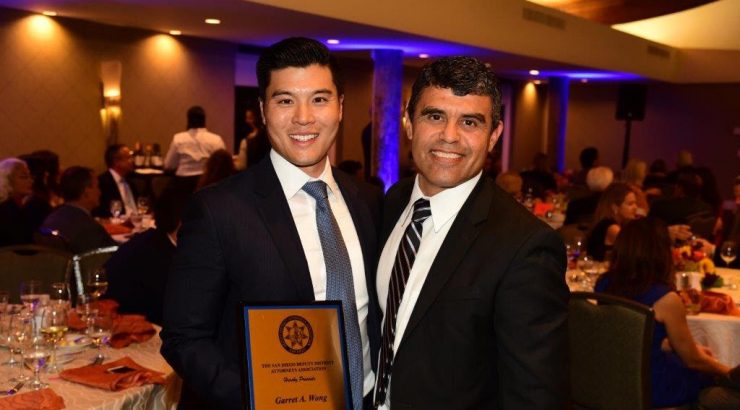 garret wong receiving award