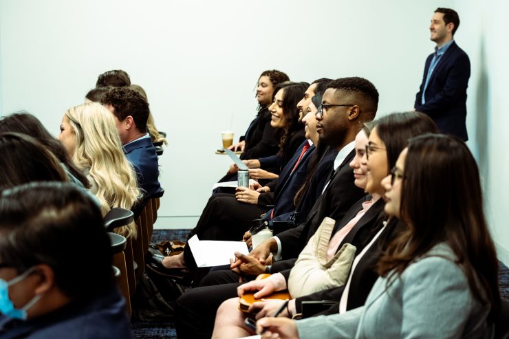 Photograph of contestants at the National Moot Court 2023 Competition